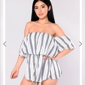 Strive For Stripes Romper